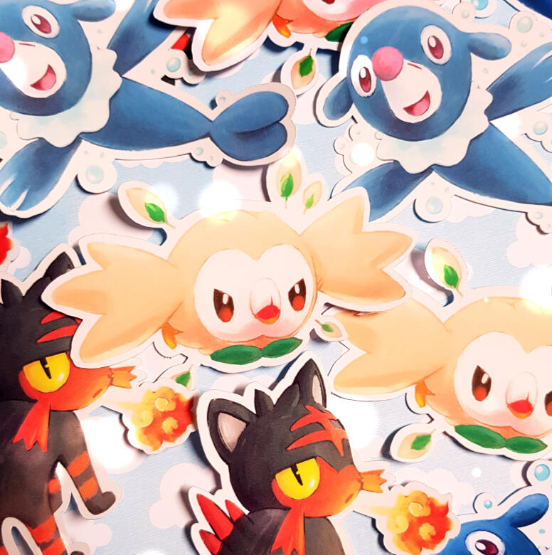 Alola Starters [papel, lamin. variada]