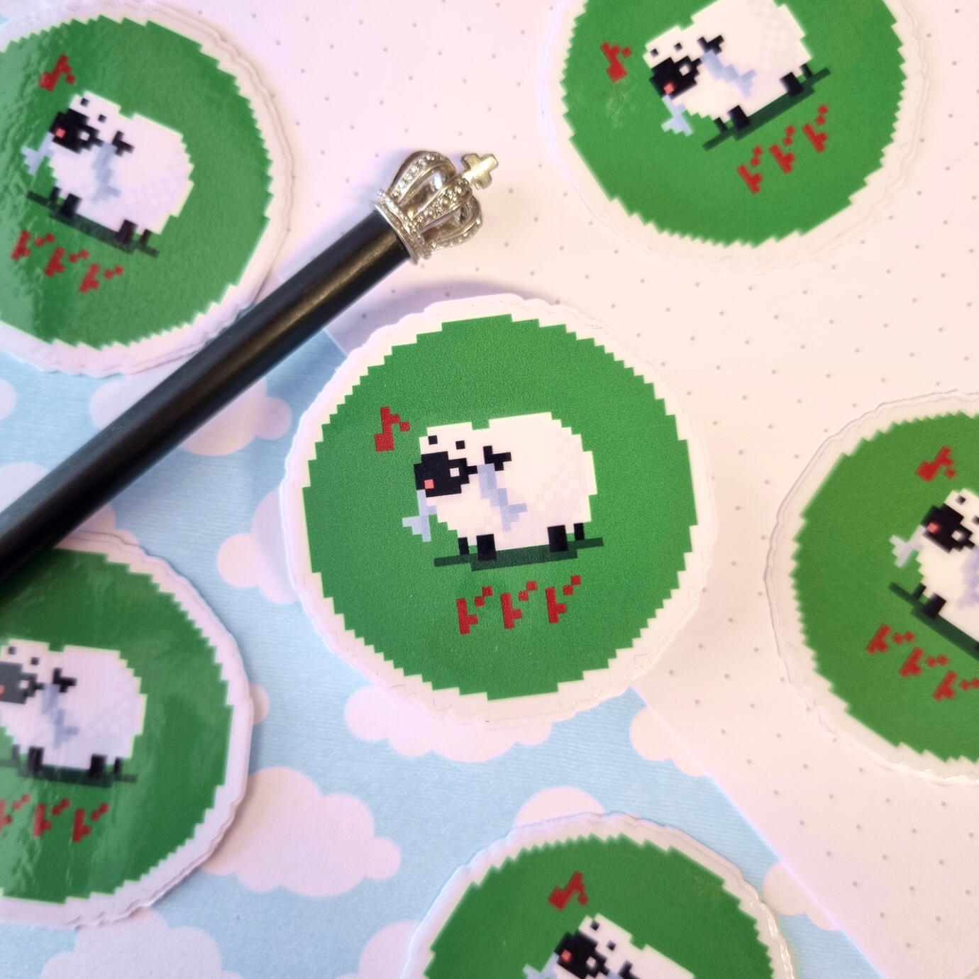 Pixel Wooloo [vinil á prova d&#39;água]