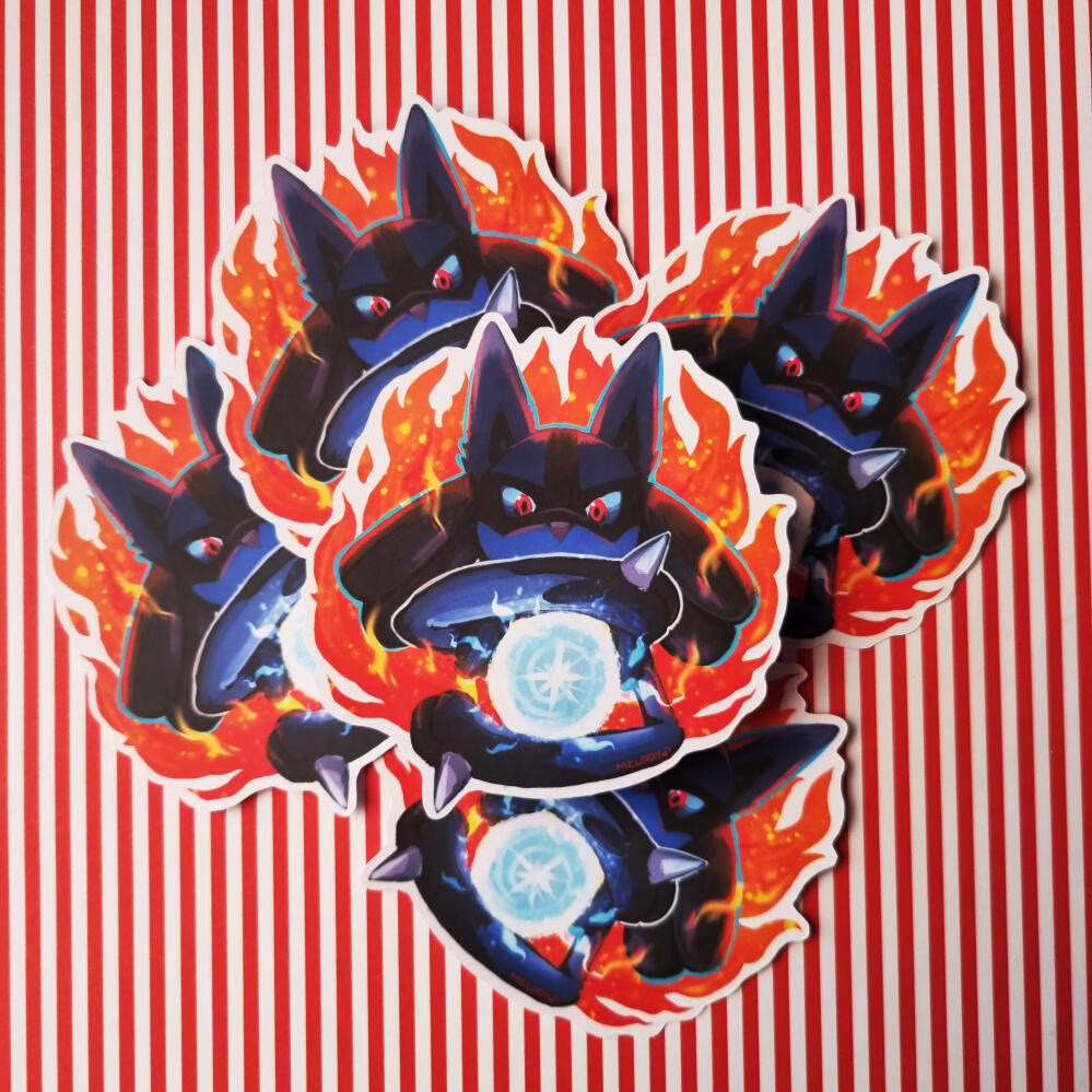 Aura Sphere Lucario [papel, lamin. fosca]