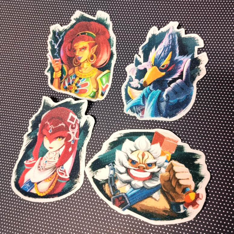 Zelda&#39;s Champions ☆ R$4 (papel com laminação glitter)