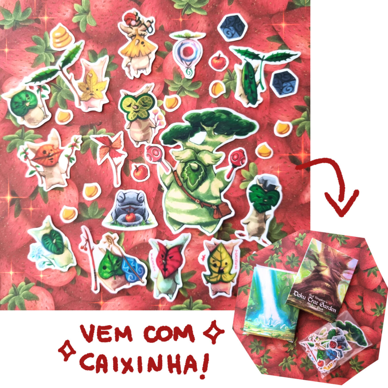 Kit Deku Tree Garden ☆ R$18 [papel com lamin. fosca]